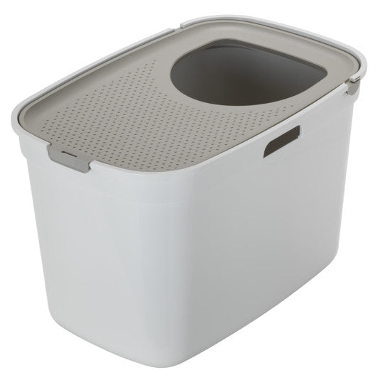 Top Cat – Grey/White Tray + Warm Grey Lid