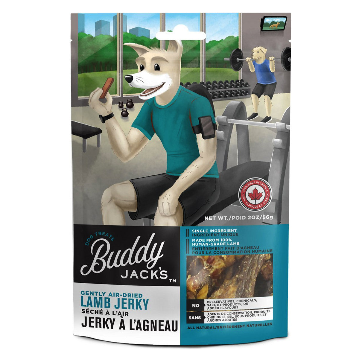 Buddy Jack's Lamb Jerky Dog Treats 2oz / 56gm