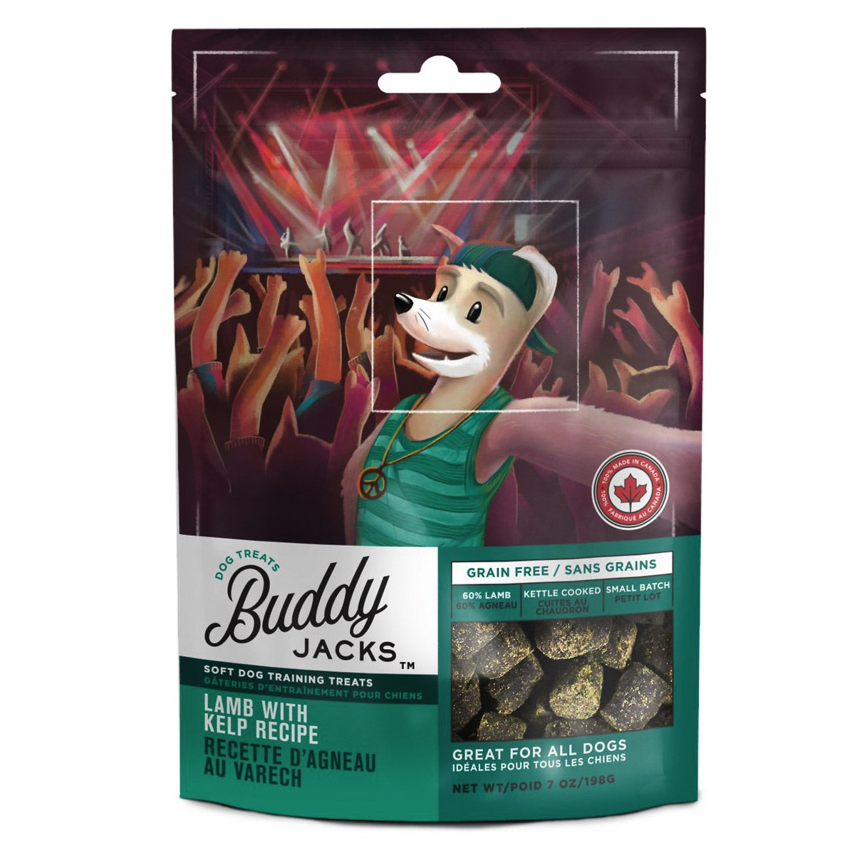 Buddy Jacks Soft and Chewy Dog Treats  Lamb with Kelp 7oz / 198gm