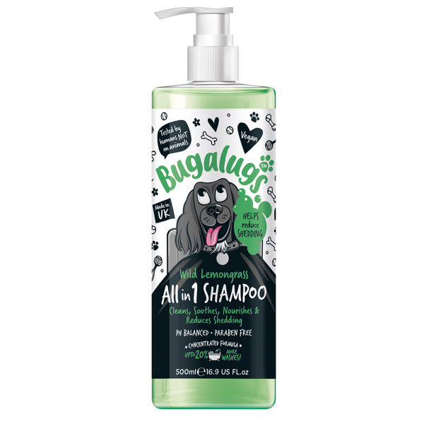 Bugalugs All In 1 Wild Lemongrass Dog Shampoo 500ml