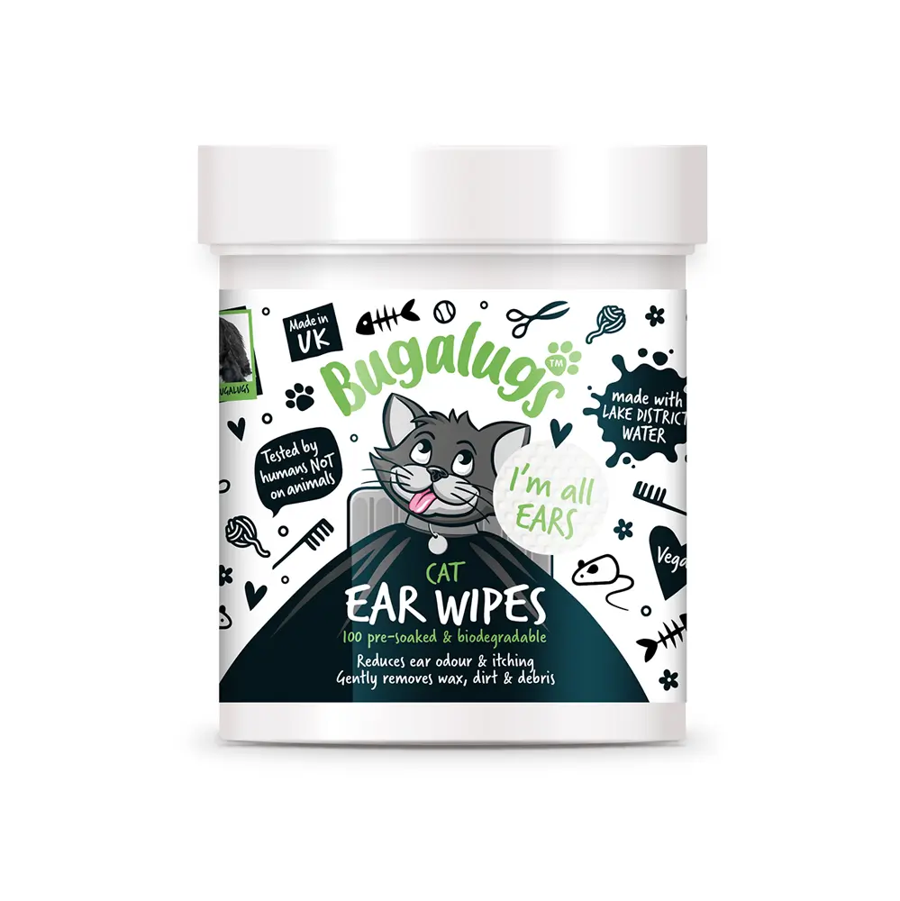 Bugalugs Cat Ear Wipes 100pcs - 0