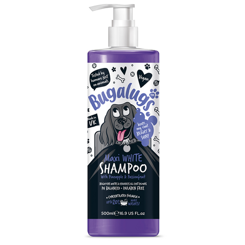 Bugalugs Shampoo 500ml (16.9 Fl Oz) - Maxi White Dog