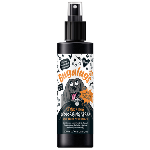 Bugalugs Cologne 200ml (6.8 Fl Oz) - Stinky Dog Deodorising Spray
