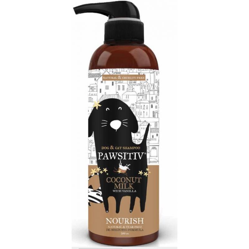 PAWSITIV NATURAL AND TEARLESS SHAMPOO FOR DOGS & CATS - - 500ML - 0