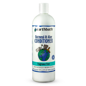 earthbath® Oatmeal & Aloe Conditioner, Vanilla & Almond, Helps Relieve Itchy Dry Skin, Made in USA, 16 oz - 0