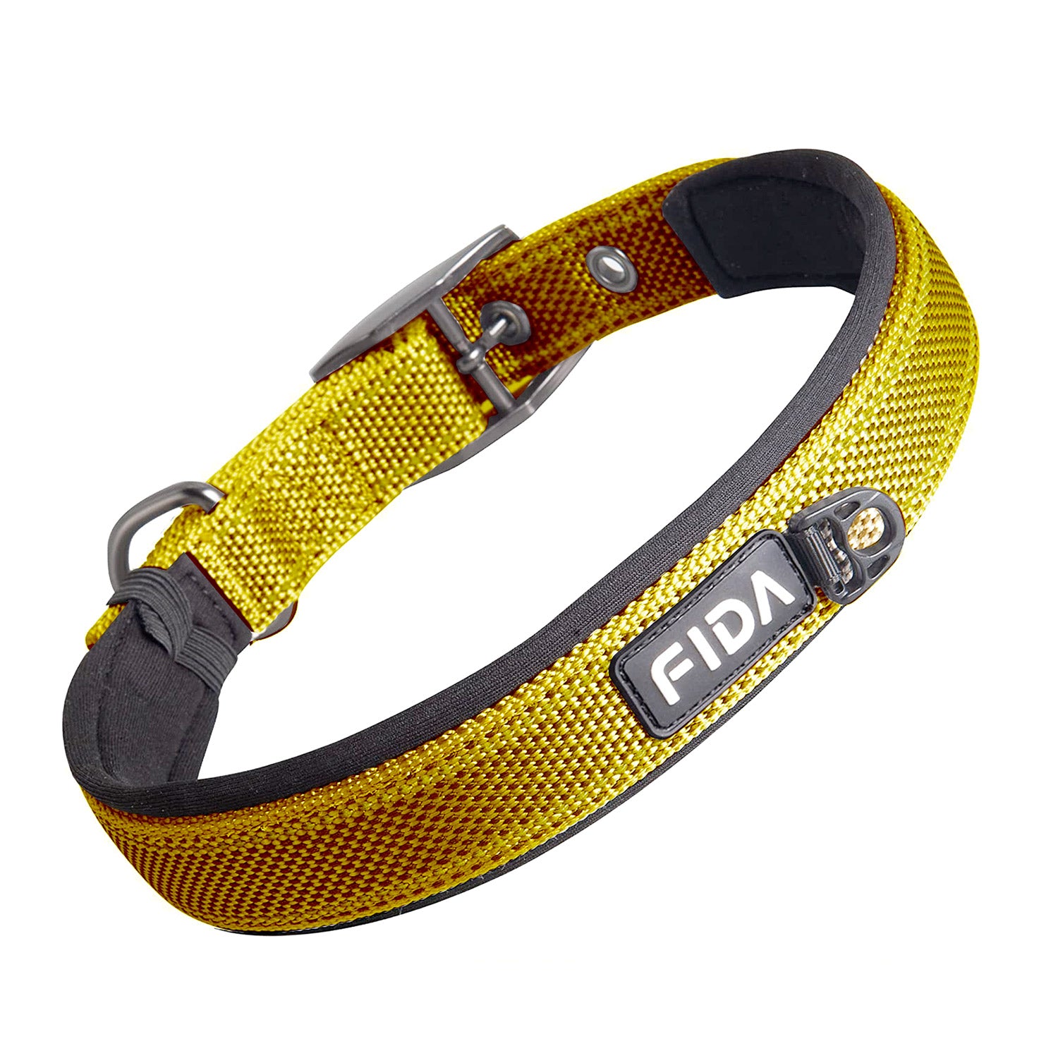 Fida Heavy Duty Dog Collar Yellow