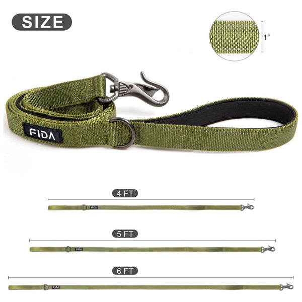 Fida Heavy Duty Dog Leash  Yellow