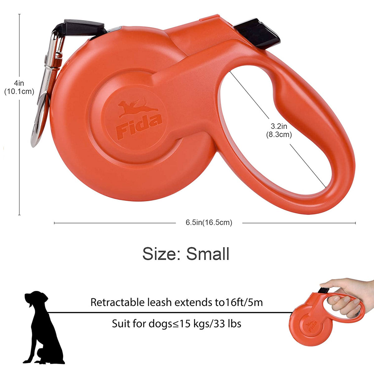 Fida Retractable Dog Leash Heavy Duty (Styleash Series) - 0