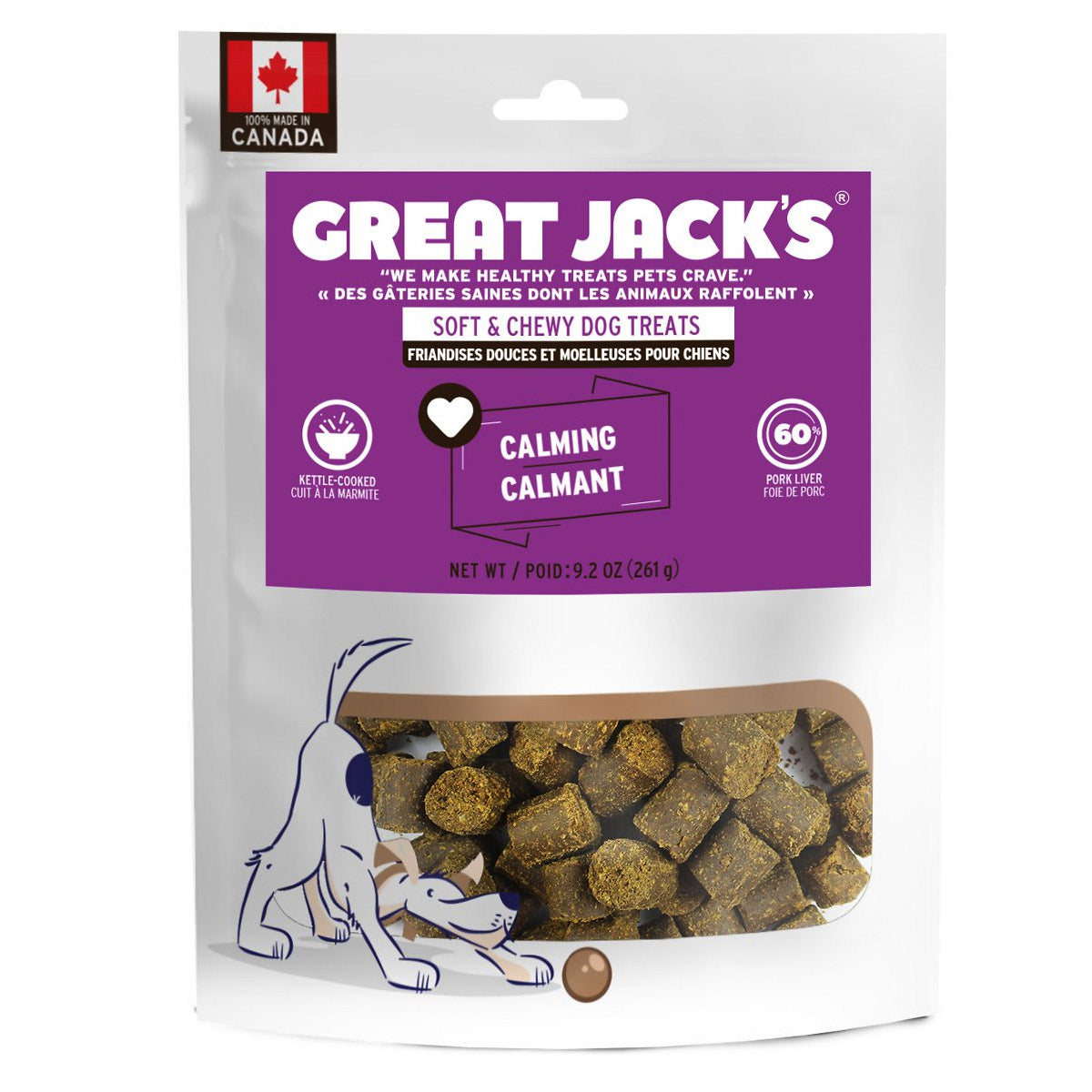 Great Jack Functional Calming Grain-Free Dog Treats 9.2oz / 261gm