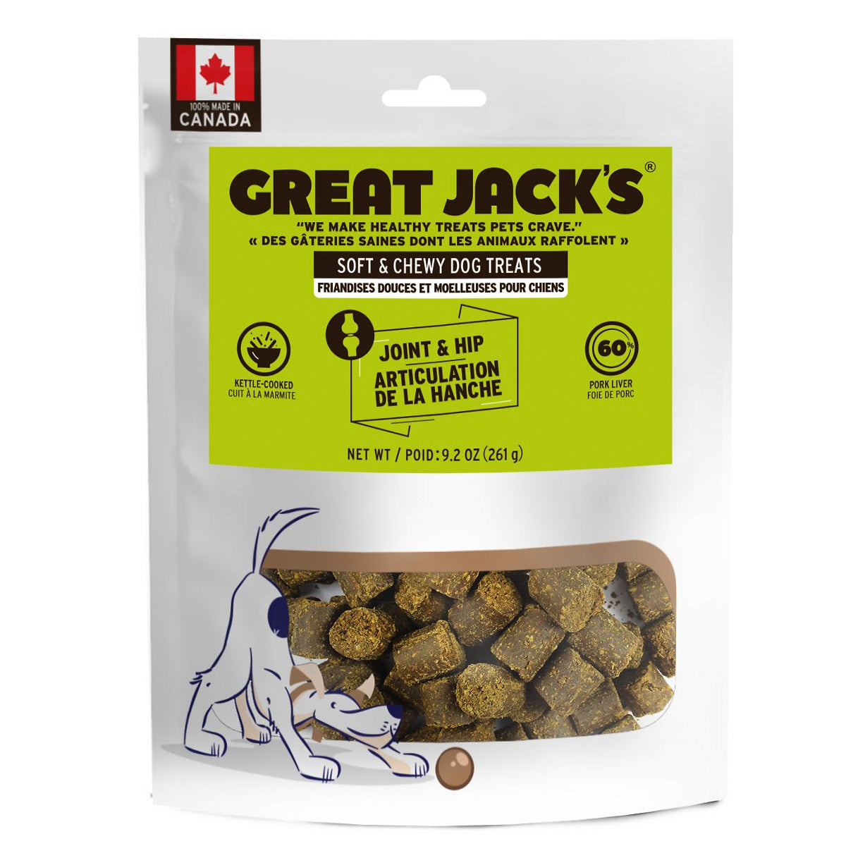 Great Jack Joint & Hip Grain-Free Dog Treats 9.2oz / 261gm