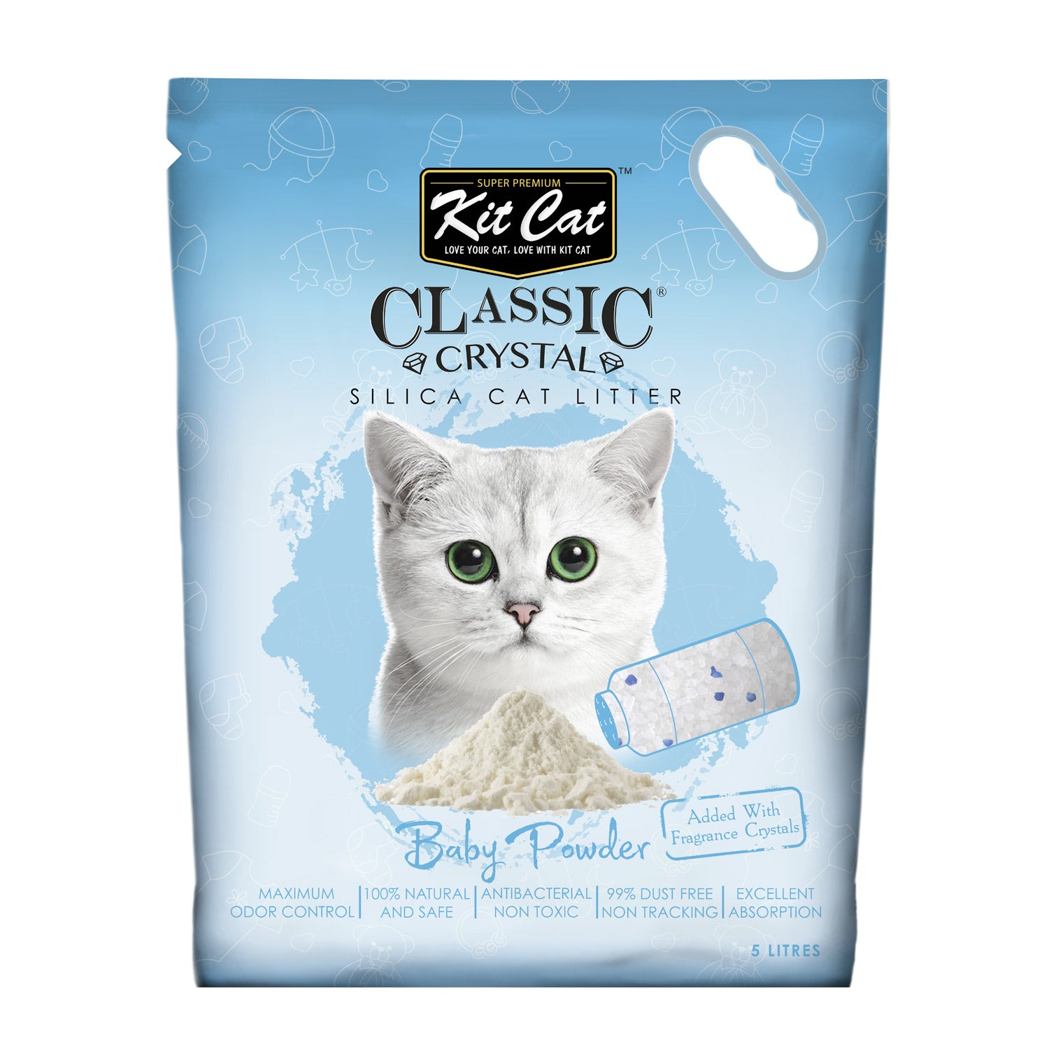 KitCat Classic Crystal Cat Litter – (5 Litres)