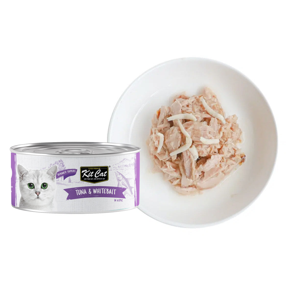 KitCat Deboned Tuna & Whitebait Toppers 80g - 0