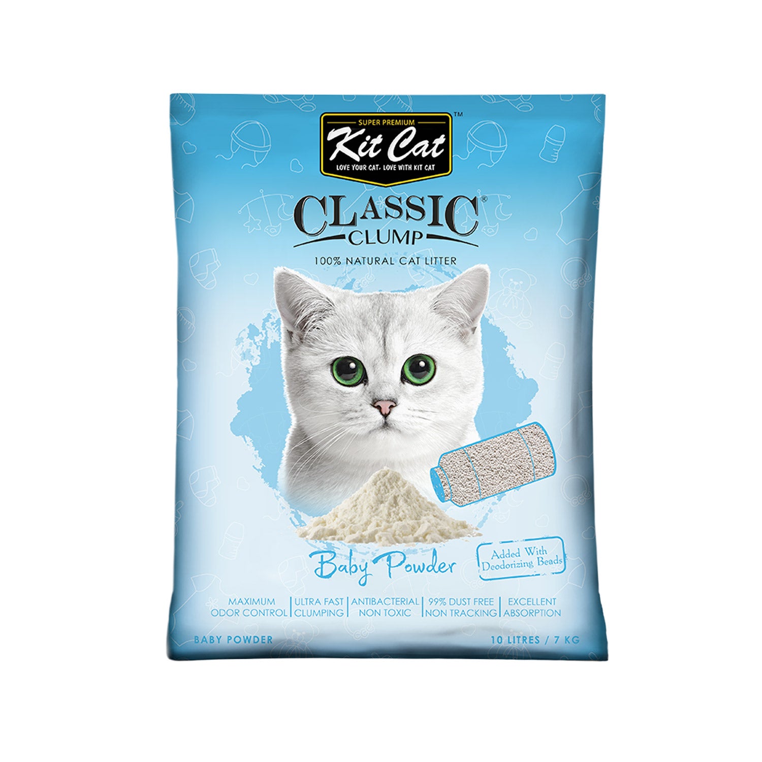 KitCat Classic Clump Cat Litter 10L