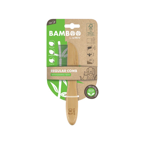 M-PETS Bamboo Regular Comb