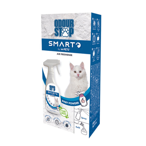 M-PETS Odour Stop Air Freshener Spray Baby Powder