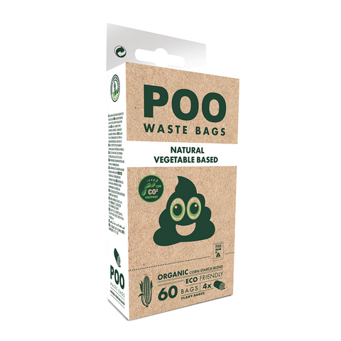 M-PETS Poo Eco Friendly Waste Bags Unscented 60 x 4