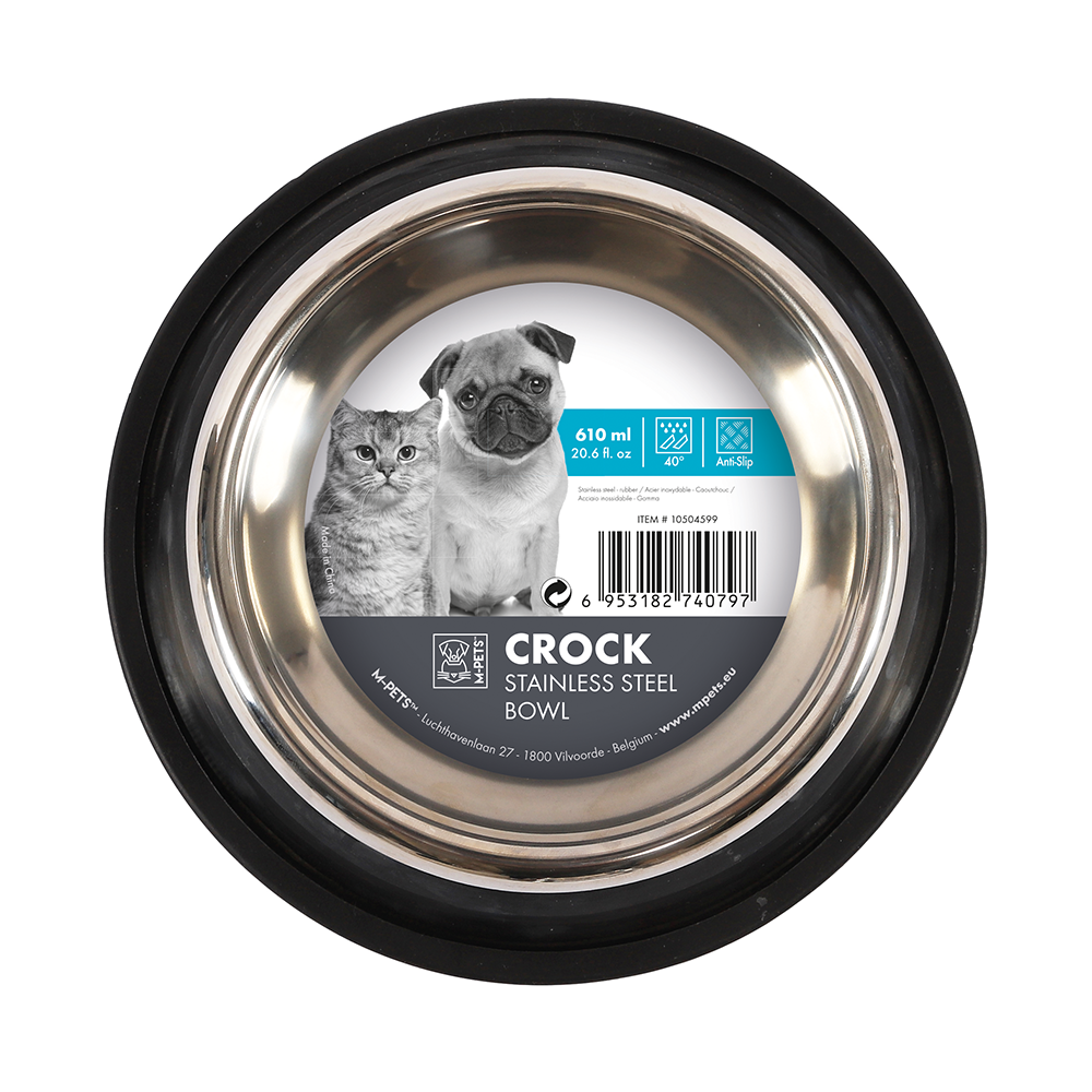 M-PETS Crock Stainless Steel Bowl