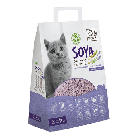 M-PETS Soya Organic Cat Litter Lavender Scented – 100% Biodegradable