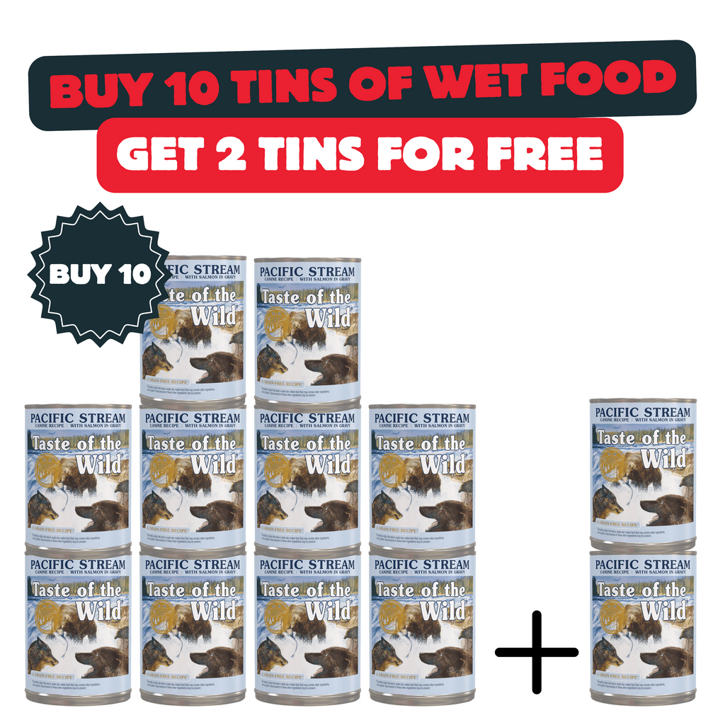Buy 10 Can Of Pacific Stream Canine Formula 390gr And Get 2 Cans For Free