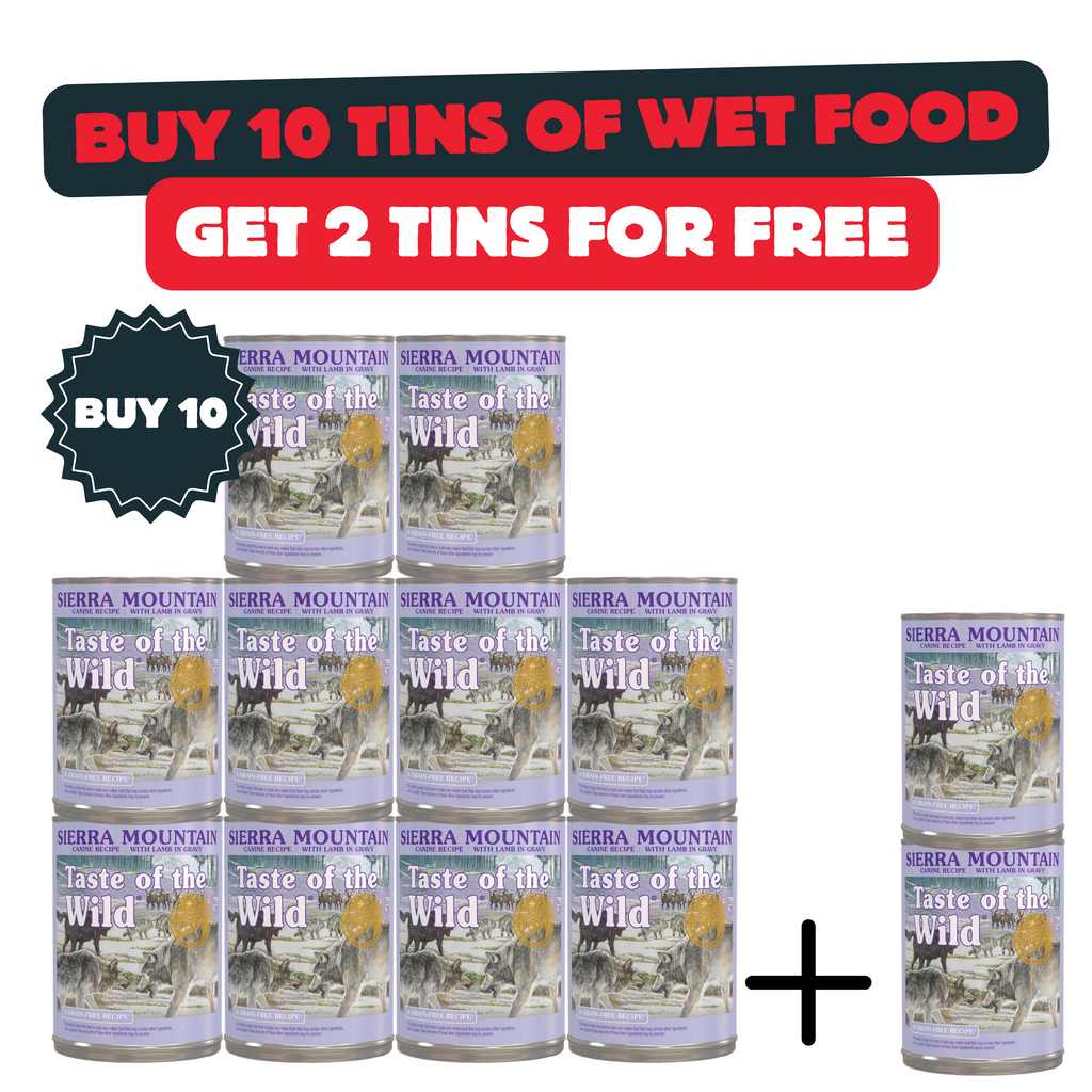 Buy 10 Cans Of Sierra Mountain Canine Formula And Get 2 Cans For Free