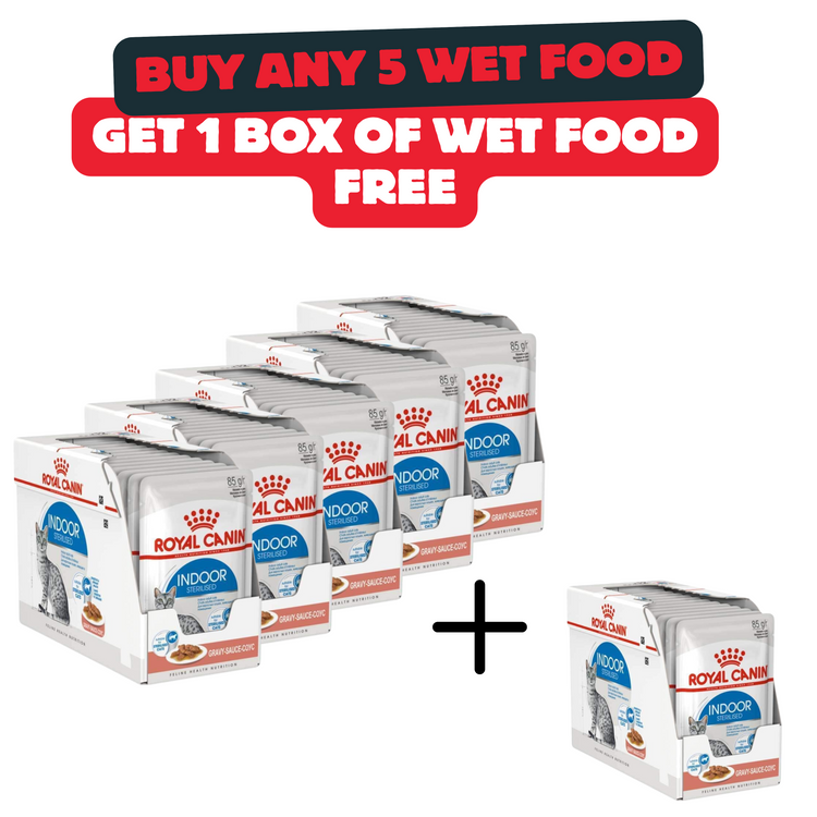 Buy 5 Boxes Of Royal Canin Indoor Food And Get 1 Box For Free