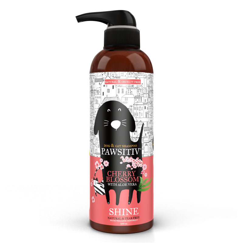 PAWSITIV NATURAL AND TEARLESS SHAMPOO FOR DOGS & CATS - - 500ML