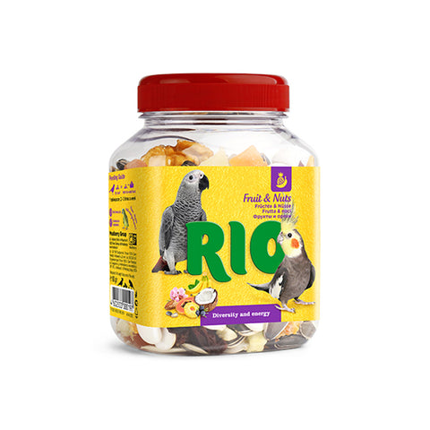 RIO Fruit and Nuts mix natural treats for birds 160g