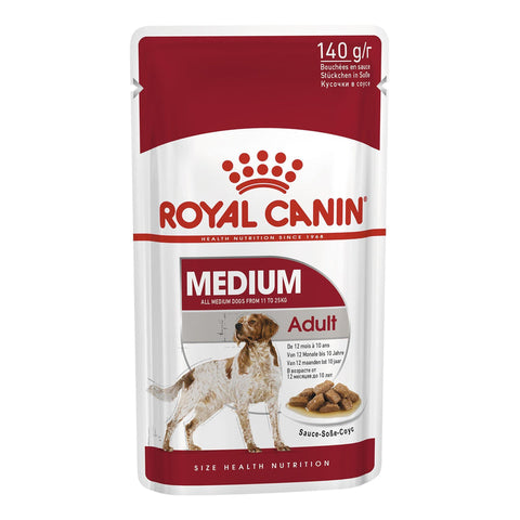 Royal Canin Medium Adult (WET FOOD - Pouches) 10 x 140g