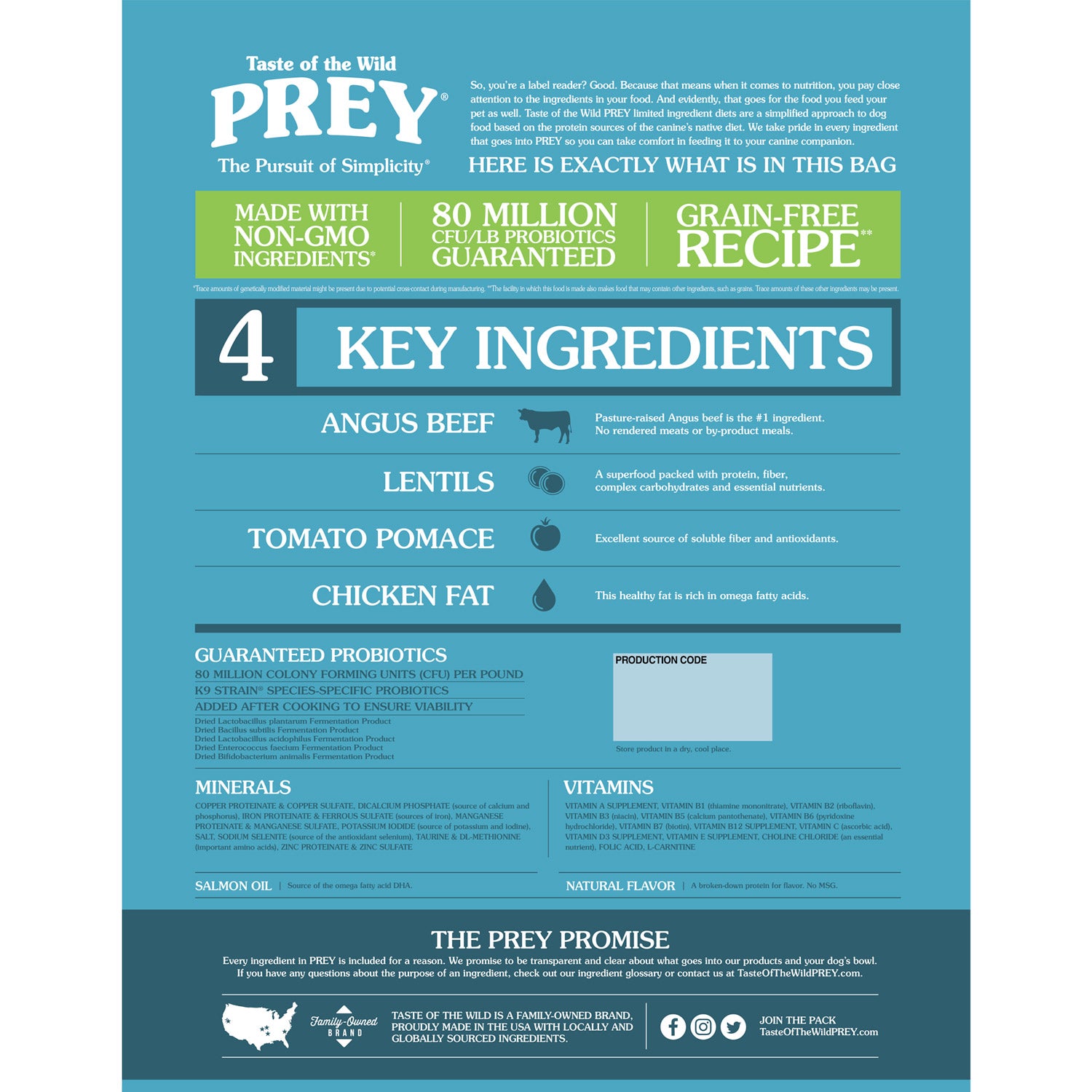 PREY Angus Beef Limited Ingredient Formula - 0