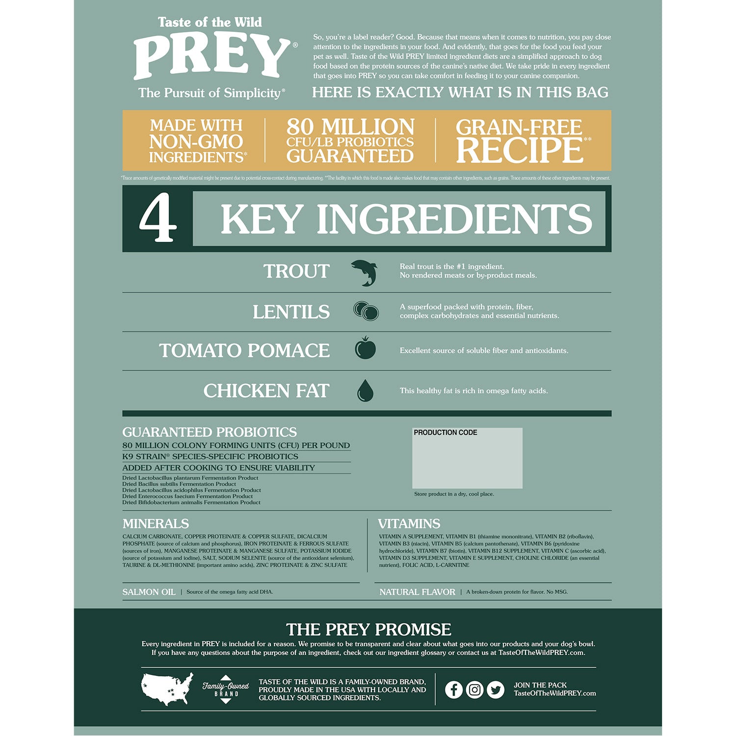 dogs PREY Trout Limited Ingredient Formula For - 0