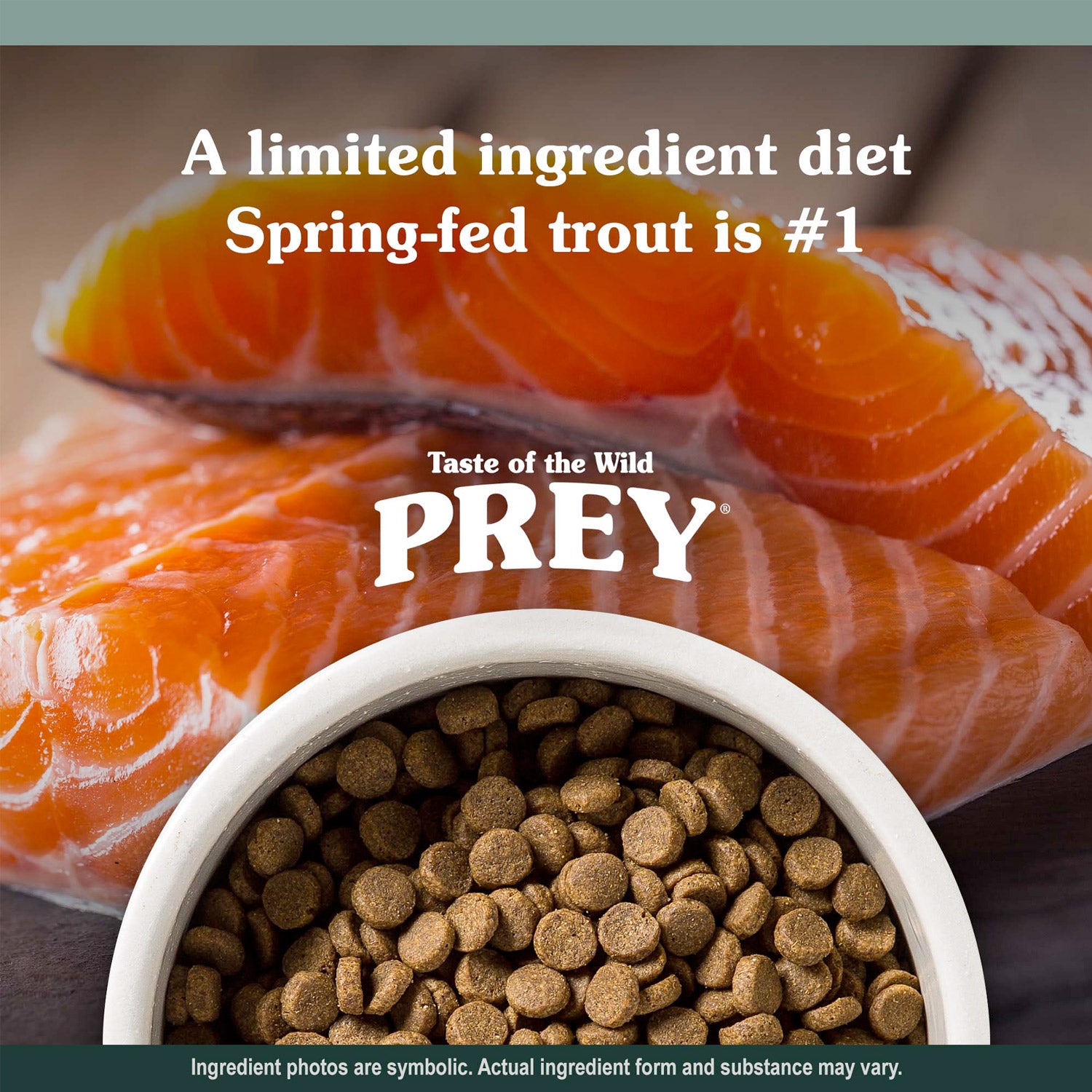 dogs PREY Trout Limited Ingredient Formula For