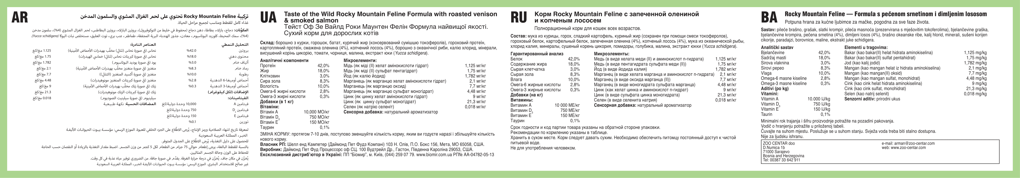 Rocky Mountain Feline Recipe