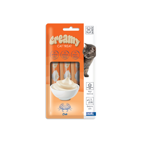 M-PETS Creamy Treats for Cats – Crab 4x15g (60g)