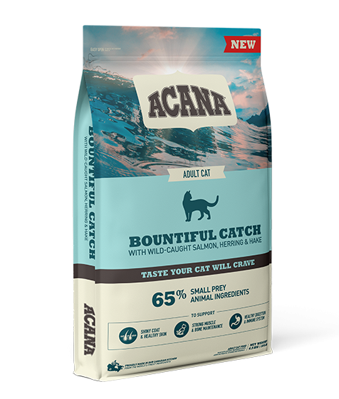 Acana Bountiful Catch Wild-Caught Salmon Herring & Hake Adult Dry Cat Food