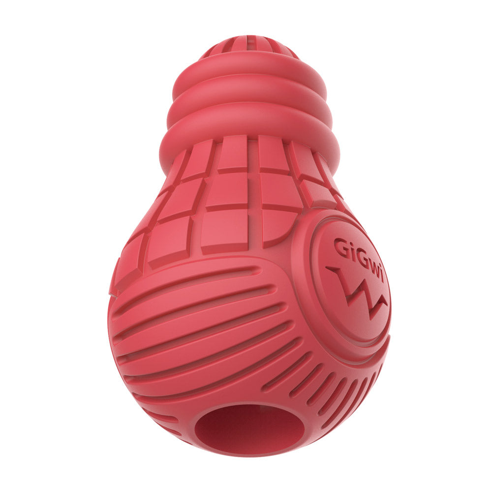 Red Bulb Dispensing Treat Dog Toy  Medium