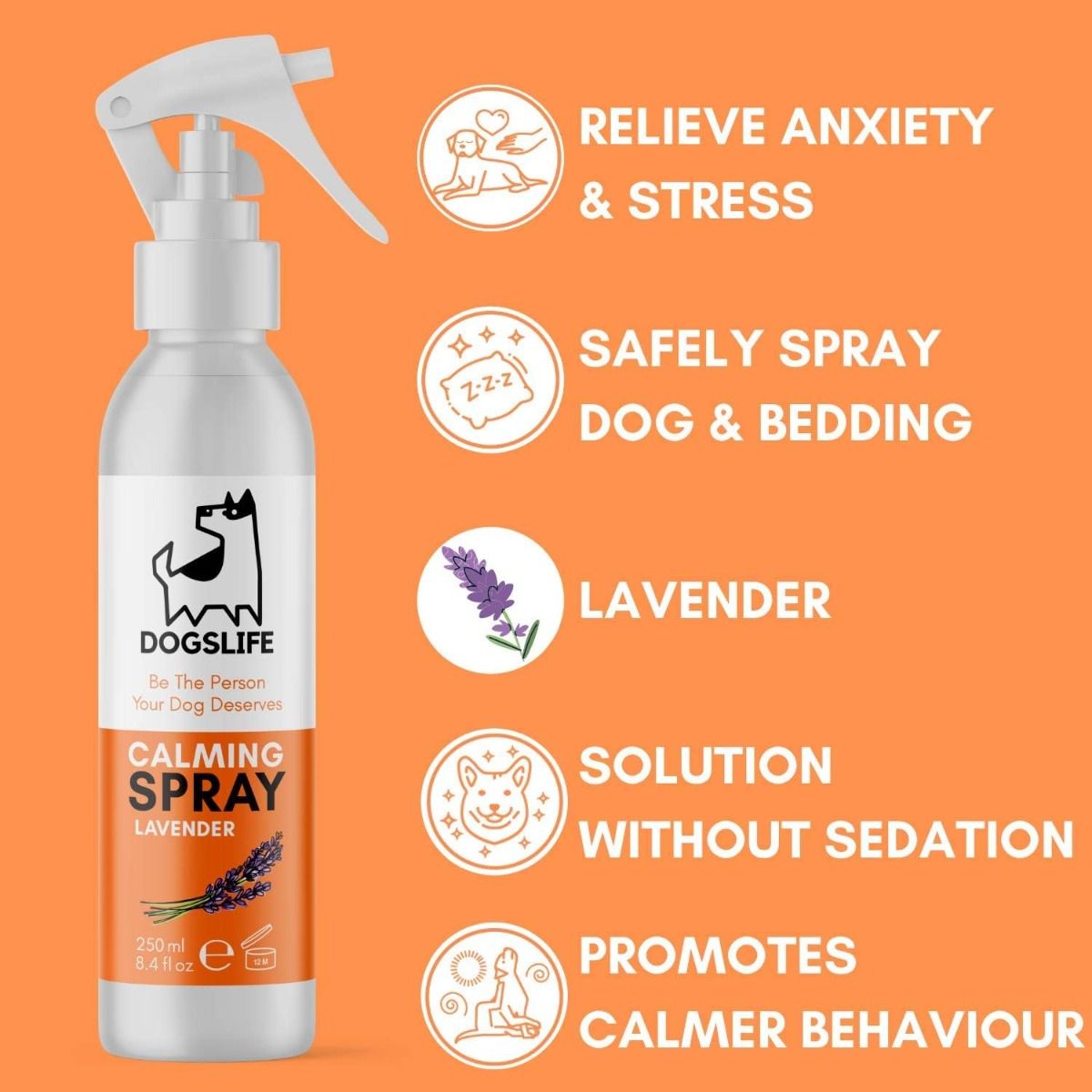 DogsLife Calming Lavender Dog Spray 250ml