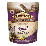Carnilove Quail with Yellow Carrot for Adult Dogs (Wet Food Pouches)x300g