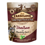 Carnilove Venison with Strawberry Leaves for Adult Dogs (Wet Food Pouches)x300g