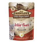 Carnilove Wild Boar enriched with Chamomile for Adult Cats (Wet Food Pouches)x85g