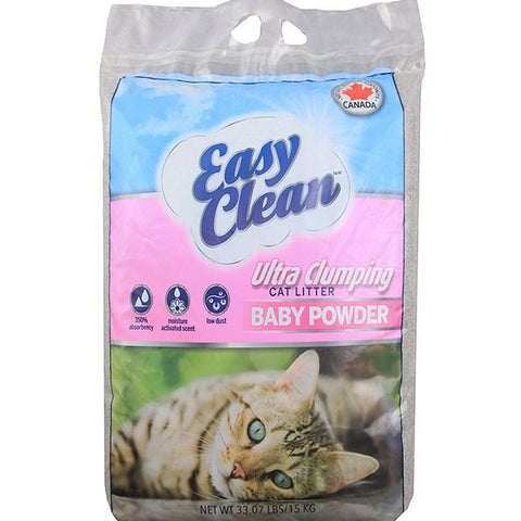 Easy Clean Baby Powder Ultra Clumping Cat Litter 15kg