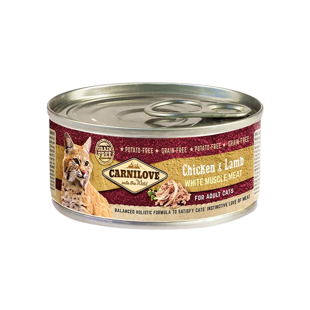 Carnilove Chicken & Lamb for Adult Cats (Wet Food Cans)x100g
