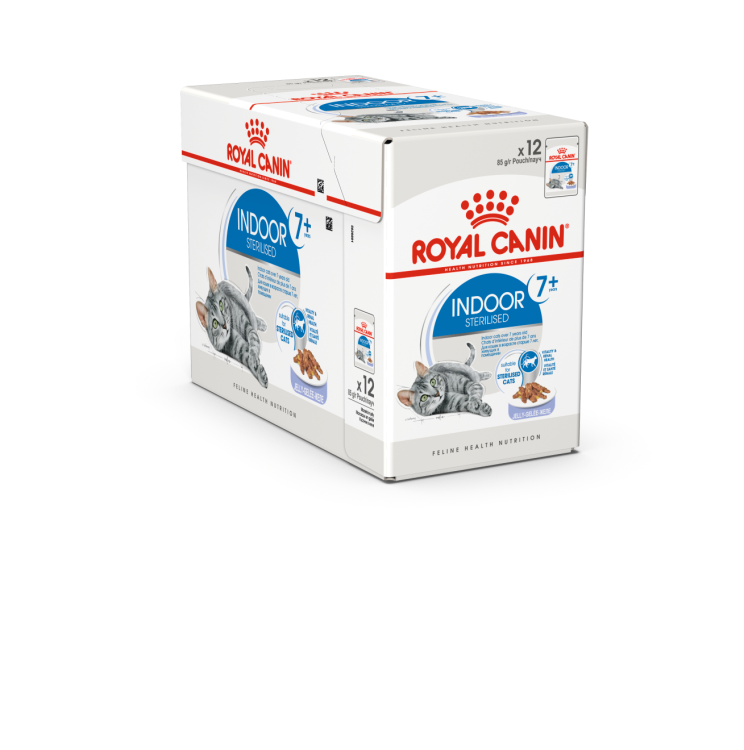 Royal Canin Indoor 7+ Jelly (Wet Food - Pouches) 12 x 85 g