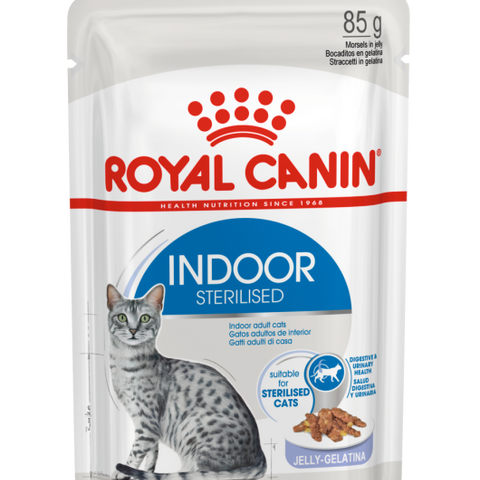 Royal Canin Indoor Jelly (Wet Food - Pouches) 12 x 85 g