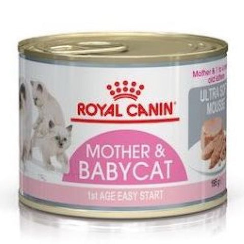 Royal Canin Mother & Babycat Mousse (Wet Food - Cans) 12 x 195 g