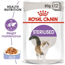 Royal Canin Sterilised Jelly (Wet Food - Pouches) 12 x 85 g