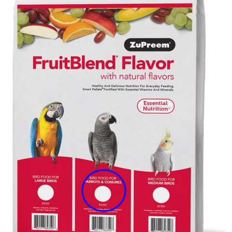 FruitBlend for Medium/Large Parrots 35 lbs (15.88 kg)