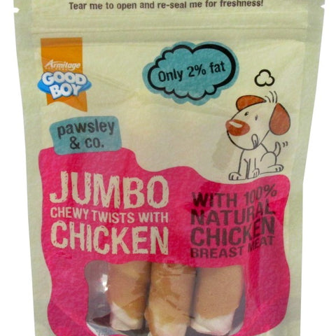 Goodboy Jumbo Chicken Chewy Twists 100 g