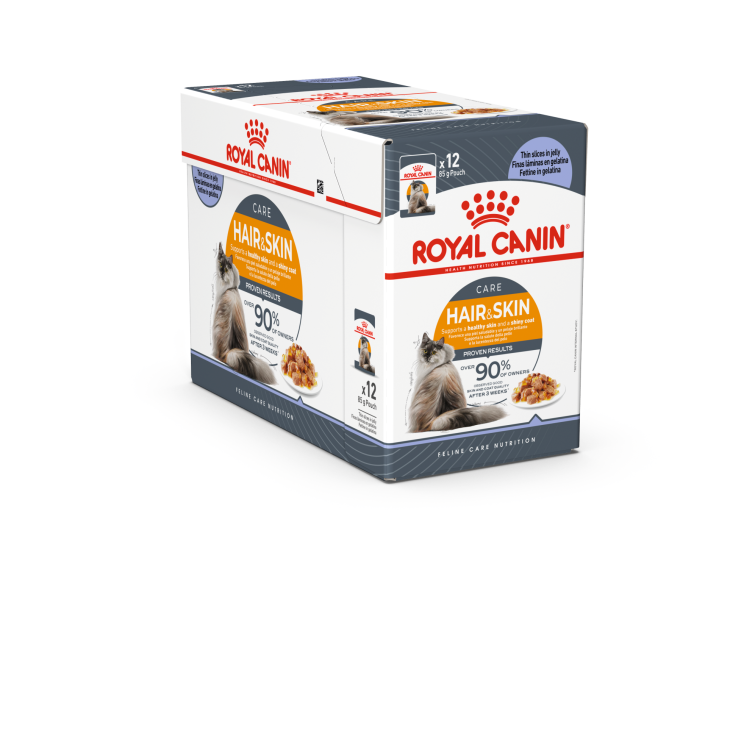 Royal Canin Hair & Skin Jelly (INTENSE BEAUTY) (WET FOOD - Pouches) 12x85g