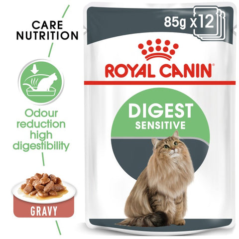 Royal Canin Digest Sensitive Gravy (Wet Food - Pouches) 12 x 85 g