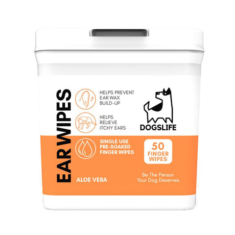 DogsLife Ear Wipes Aloe Vera Dog 50pcs